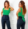 Top Corset AMELIE Verde (veste 36-42)