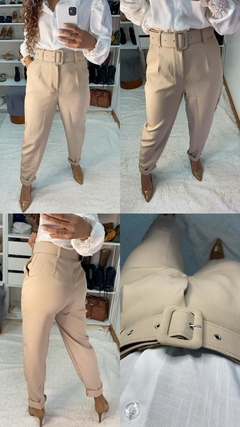 Calça Donna em Alfaiataria com Cinto - MARBLE