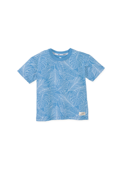 Conjunto Charpey Camiseta e Bermuda Folhas Azul claro - comprar online