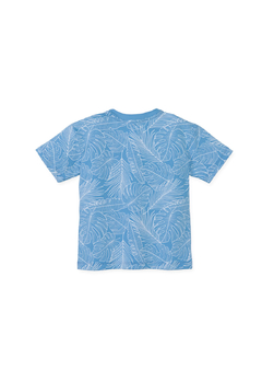 Conjunto Charpey Camiseta e Bermuda Folhas Azul claro na internet