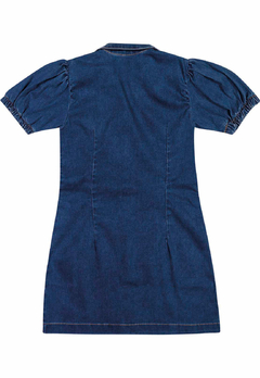 Vestido Charpey Comfort Jean Azul Médio Botões na internet