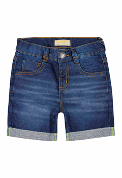 Bermuda Charpey Comfort Jeans Azul Escuro