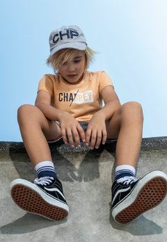 Conjunto Charpey Camiseta e Bermuda em Moletom Jeans Marinho - GO GO YO Roupas Infantis