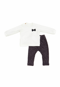 Conjunto Baby Gut Casaco com Calça Off White - comprar online