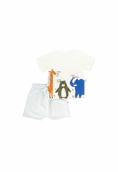 Conjunto Baby Gut Camiseta e Shorts Amigos Animais - comprar online