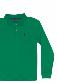 Camiseta Polo Onda Marinha Manga Longa Floresta - comprar online