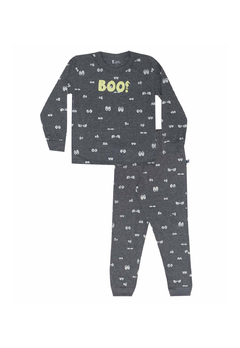 Pijama Onda Marinha Manga Longa Mescla Escuro Brilha no Escuro na internet