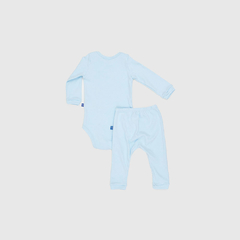 Conjunto Baby Gut Body e Calça Unisex Azul Claro na internet