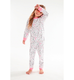 Pijama Up Baby Blusa com Calça em Suedine Dinossauros Pink