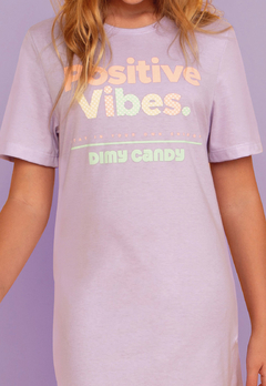 Vestido Dimy Candy T-Dress Over Lilás Lilac na internet