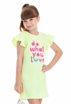 Vestido Love Tmx Kids Lima Neon - comprar online