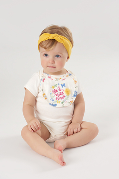 Kit Up Baby Body, Babador e Macaquinho Floral - comprar online