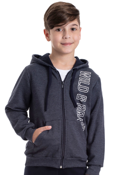 Conjunto Tmx Kids Calça Motetom e Jaqueta Mescla Marinho - comprar online