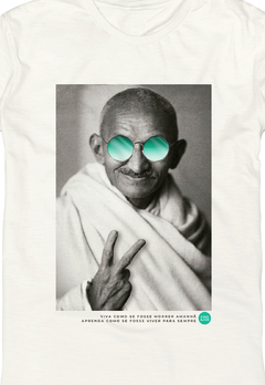T-Shirt Gandhi Off White King&Joe Play na internet