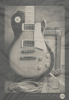 T-Shirt King&Joe Play Guitarra Rock - comprar online