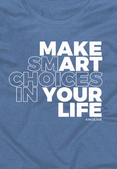 T-Shirt King&Joe Play Make Smart Royal - comprar online