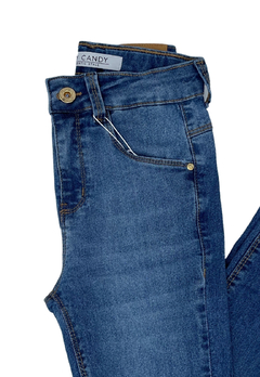 Calça Dimy Candy Jeans Super Skinny Stretch Azul Médio - loja online