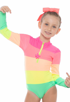 Maiô Body Siri Kids Kiara Recortes Colors - comprar online