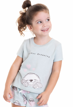 Pijama Tmx Kids Brilha no Escuro Bicho Preguiça - comprar online