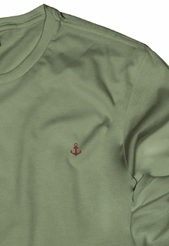 Tshirt King&Joe Play Careca Verde Militar - comprar online