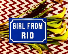 PLACA DECOR GIRL FROM RIO