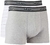 Kit 2 Cuecas Boxer, Masculino, Branco/Cinza, Mash