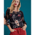Blusa Feminina Dark Floral - comprar online