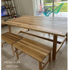 MESA ALFA 100% MACIZA EN PETIRIBÍ