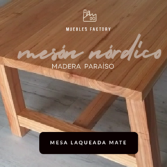 MESA 100% MACIZA EN PARAISO - comprar online