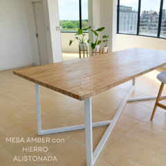 MESA AMBER ALISTONADA