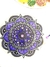 Mandala 15 cm Violeta y Negro en internet