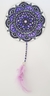 Mandala 15 cm Violeta y Negro - comprar online