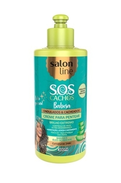 CREME DE PENTEAR SALON LINE SOS 300ML BABOSA ONDULADA CACHEADOS