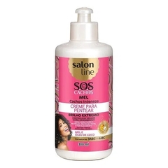 CREME DE PENTEAR SALON LINE SOS 300ML CACHOS INTENSOS MEL