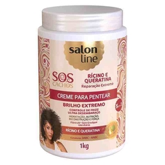 CREME DE PENTEAR SALON LINE 1KG RICINO E QUERATINA