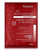 DESCOLORANTE YAMA 50 G CABELO PRETO E VERMELHO AZUL