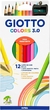 apis de Cor Escolar, 12 Cores, Colors 3.0 - GIOTTO - comprar online