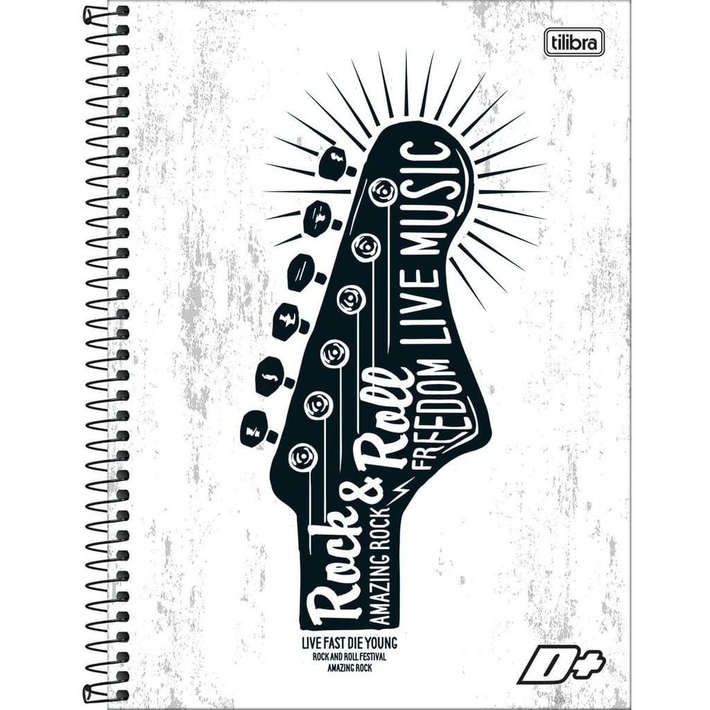 Caderno Espiral Capa Dura Universitário 20 Matérias D+ Feminino