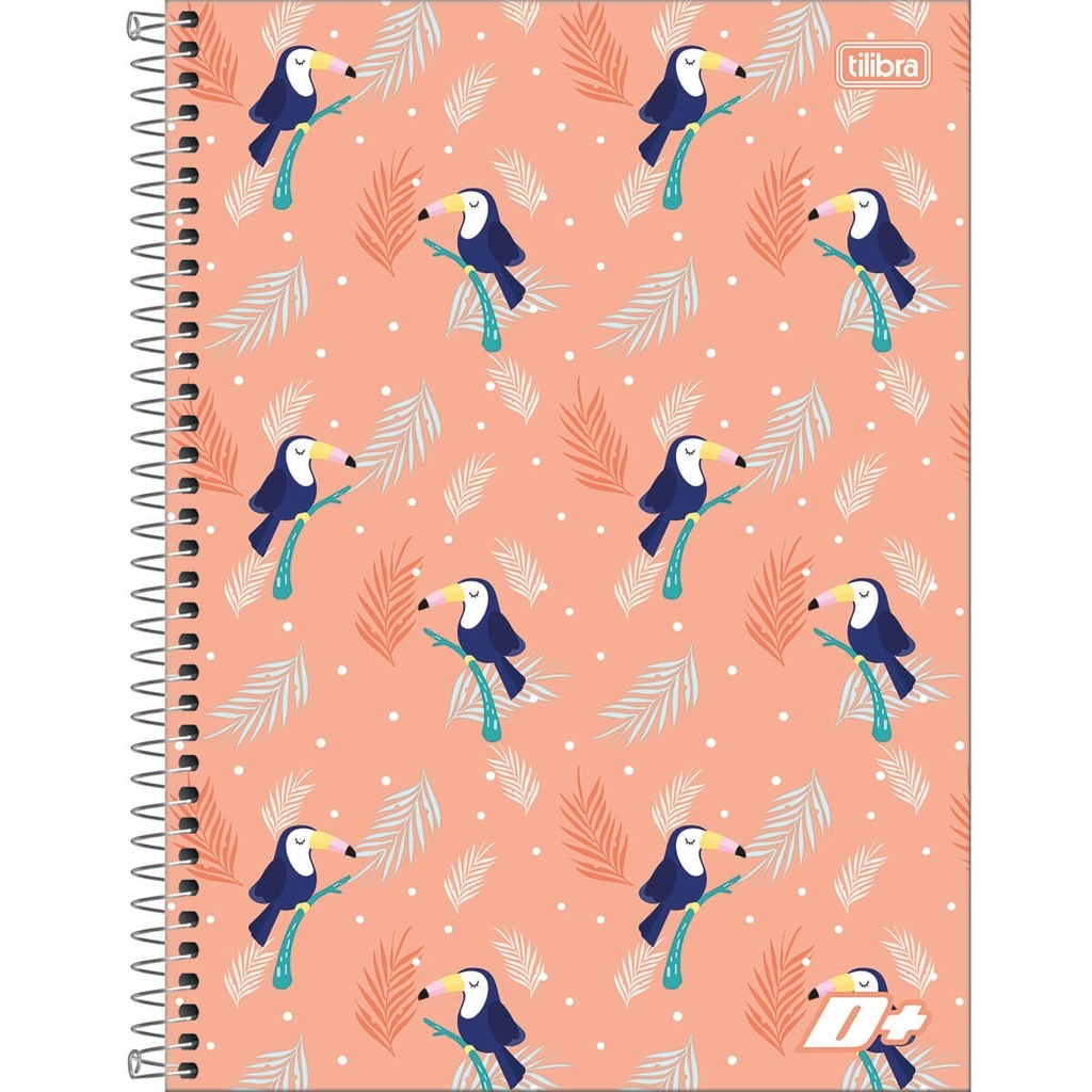 Caderno Espiral Capa Dura Universitário 20 Matérias D+ Feminino