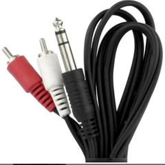 Cabo P10 Stereo Para 2 Rca 1,5 Metros Lelong Le-3097 Lelong