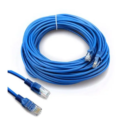 Cabo De Rede Rj45 Montado 15 Metros Ethernet Cat5e Lan Azul