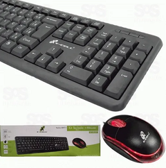 Kit Teclado E Mouse Usb Com Fio 1000dpi X-cell Xc-cb-03 - comprar online