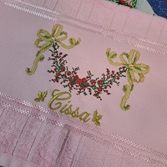 Toalhinha de Natal Personalizada - Nilza Faria Enxovais