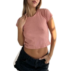 Remera mangas Cortas Top Crop de Morley