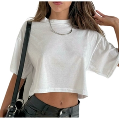 Remera Crop manga corta algodón - comprar online