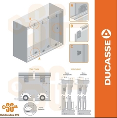 Kit para placard Ducasse D52  2mt