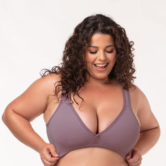 Sutiã sem Bojo Estruturado Adriene Plus Size em Microfibra (Ref:6022)