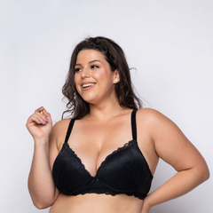 Sutiã Com Bojo Estruturado Plus Size Kássia em Renda (Ref:6030) na internet