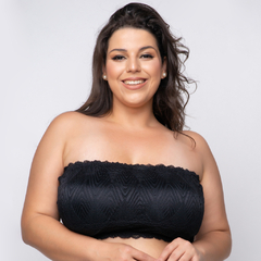 Top Faixa com Bojo Estruturado Plus Size Andria em Renda (Ref:6033) na internet