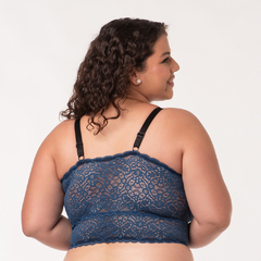 Cropped com Bojo Estruturado Plus Size Milani Em Renda (Ref:6050) - comprar online